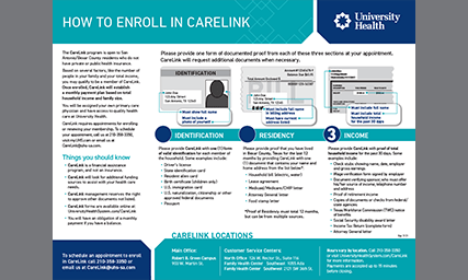 Enrollment Flyer screenshot