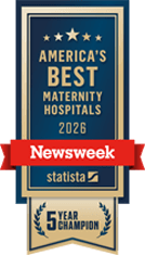 Newsweek Best Maternity hospital award 2026 5 year champion