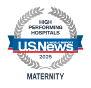 Maternity 2025 high performing emblem.