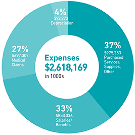 2022 expenses chart