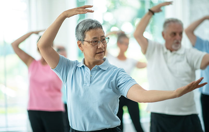 Tai chi class