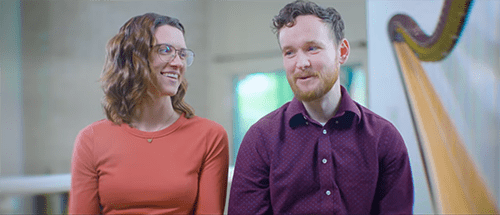 University Health patient, Malea Potter and her husband during an interview.