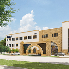 Exterior rendering of University Health Vida