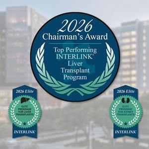 2026 Chairman's Awards for liver and kidney transplant programs