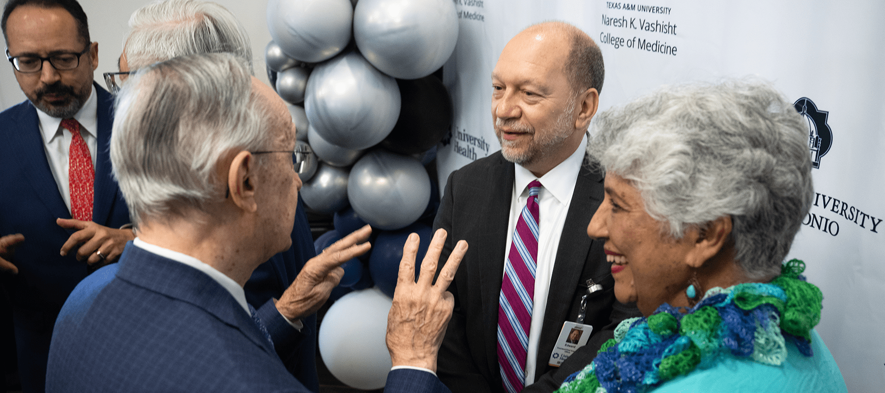 Ed Banos, CEO of University Health at the TAMUSA Signing Event