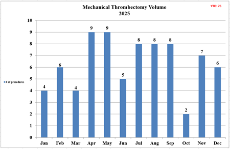 Mechanical Endovascular Reperfusion Therapy volume for 2025.