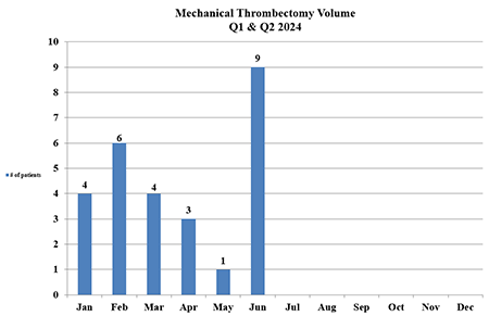 Mechanical Endovascular Reperfusion Therapy volume in Q1 2024