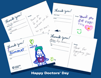 Four letters thanking doctors for what they do