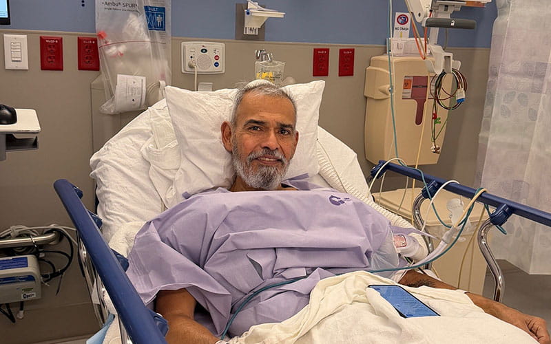 University Health patient recovering post-colonoscopy procedure.