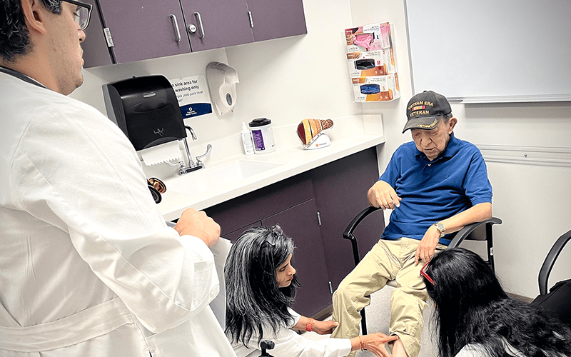 University Health Cardio-Kidney-Metabolic Clinic team meeting with a patient. 
